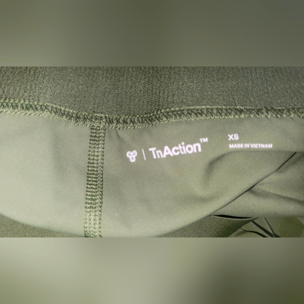 TnAction Olive Green Mini Pleated Skirt XS